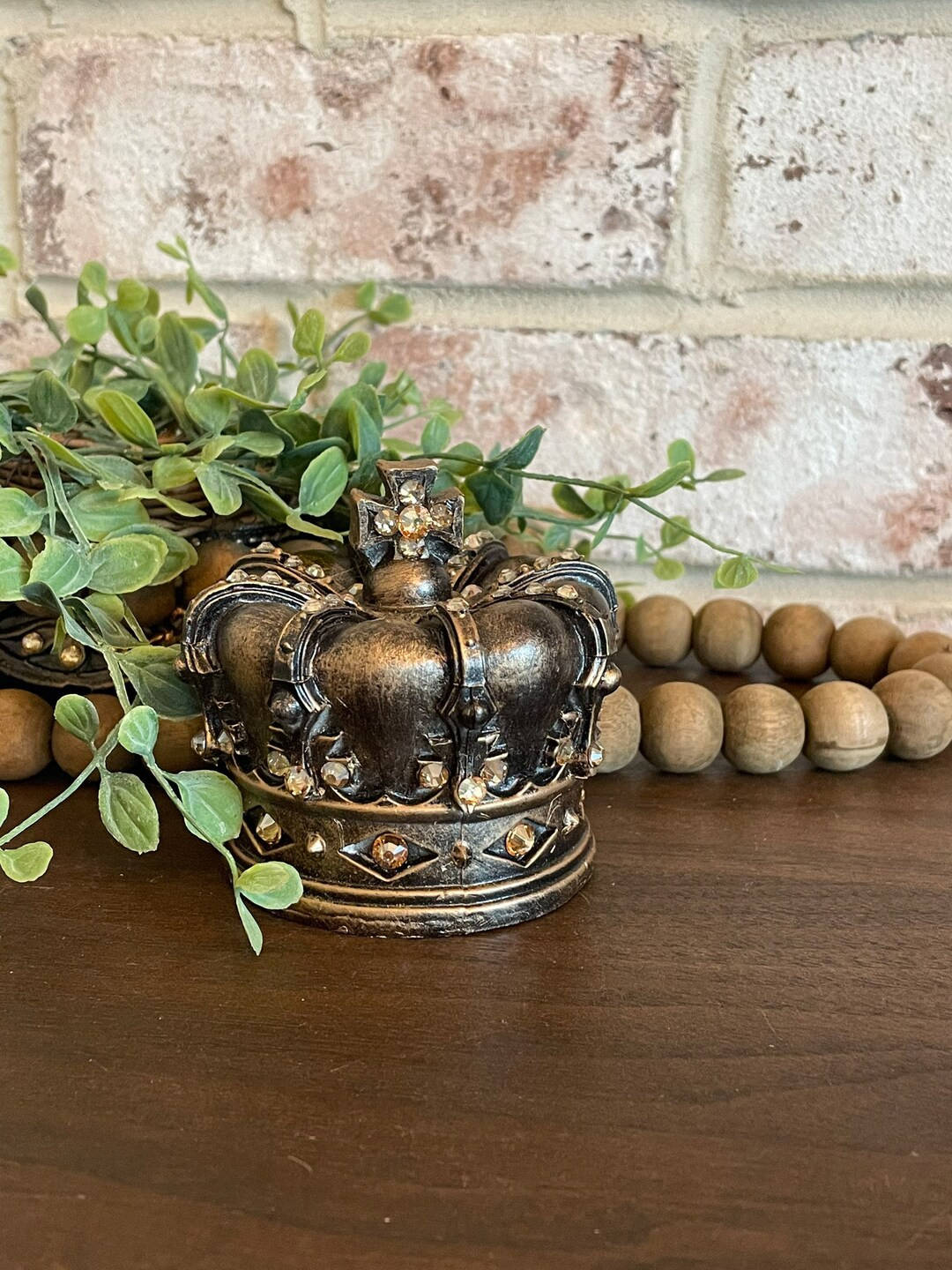 Tabletop Crown or Crown Candle Topper | Etsy (US)
