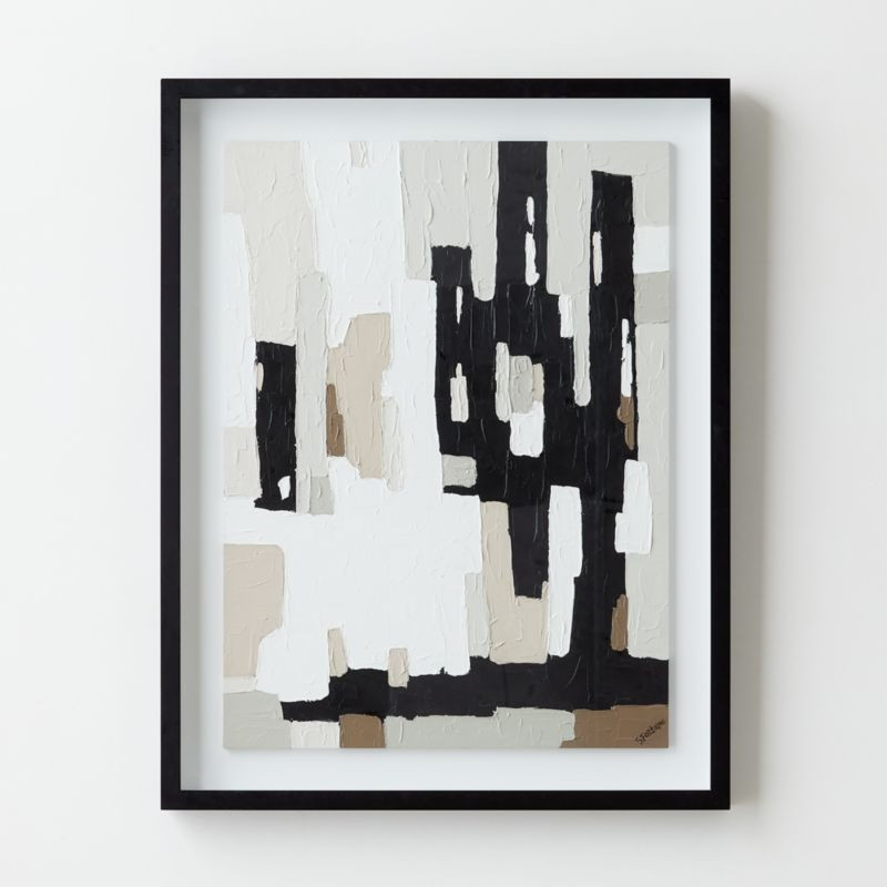 'Stacks' Framed Wall Art 28"X36" + Reviews | CB2 | CB2