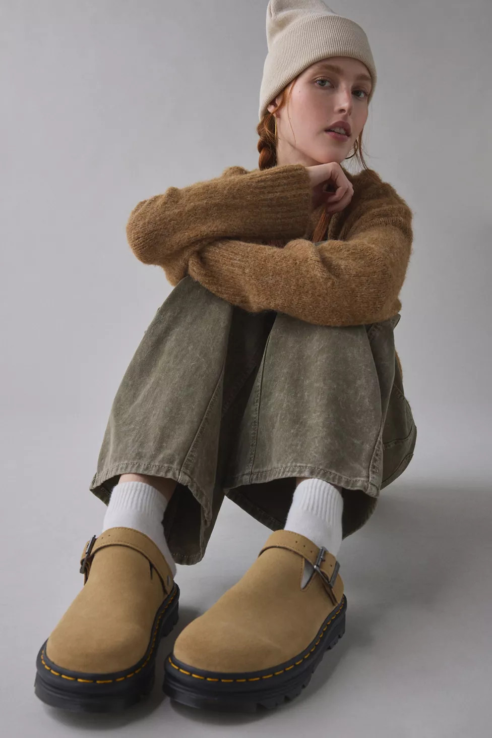 Dr. Martens Women's Zebzag Suede Slingback Platform Mule | Urban Outfitters (US and RoW)