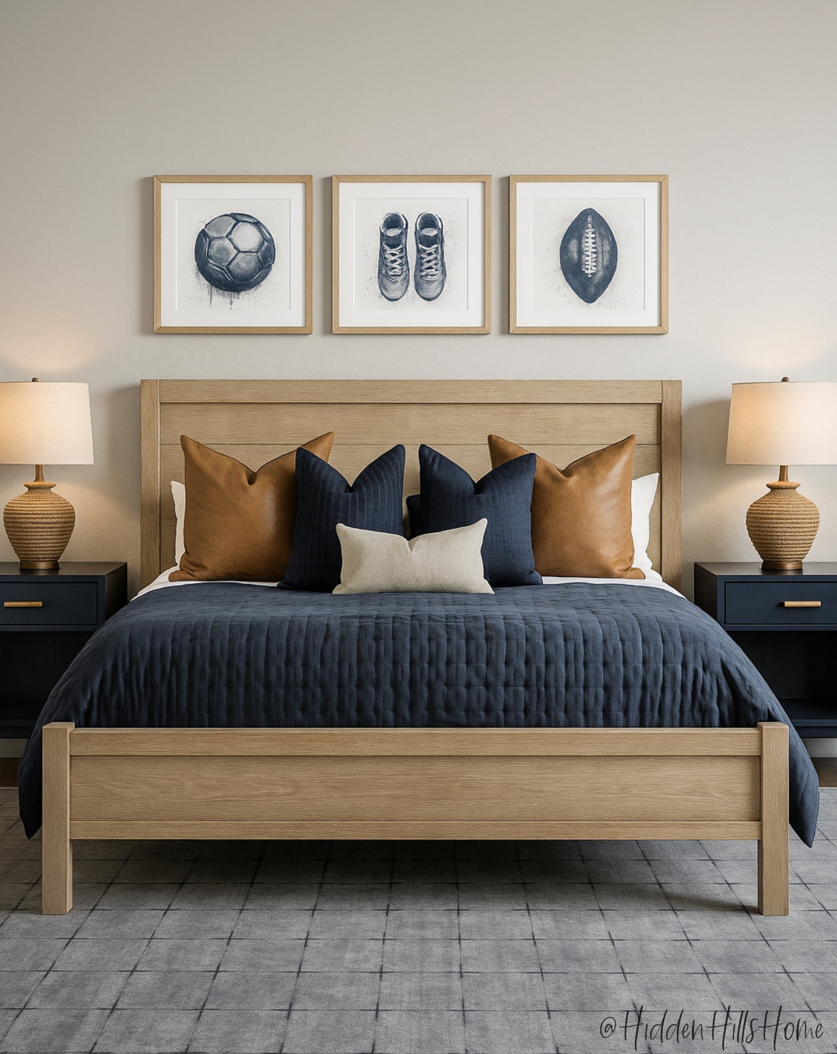 Teen boys bedroom mood board, boys room decor, home decor ideas, masculine boys room, navy blue bedroom, nightstands, desk, teen rug #boysroom




#LTKHome #LTKKids #LTKSaleAlert