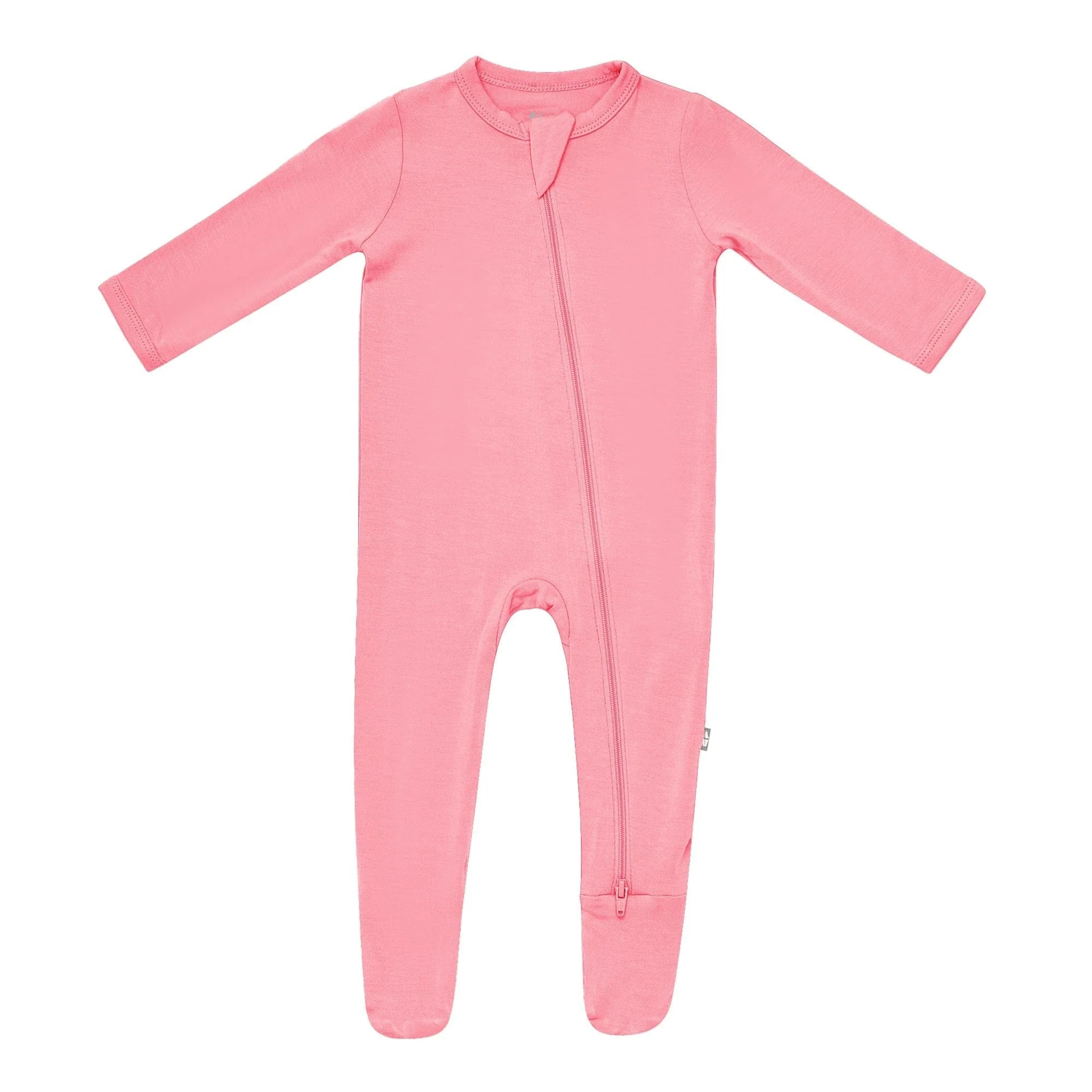 Zippered Footie in Rose | Kyte BABY