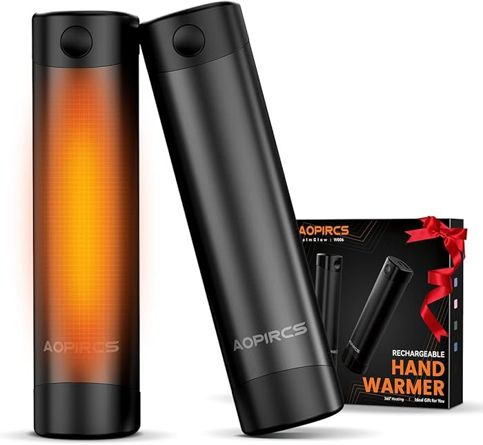 Rechargeable Hand Warmers - 2 Pack Electric Pocket Warmer, 360° Heating, 2X 5000mAh 18Hrs Long L... | Amazon (US)