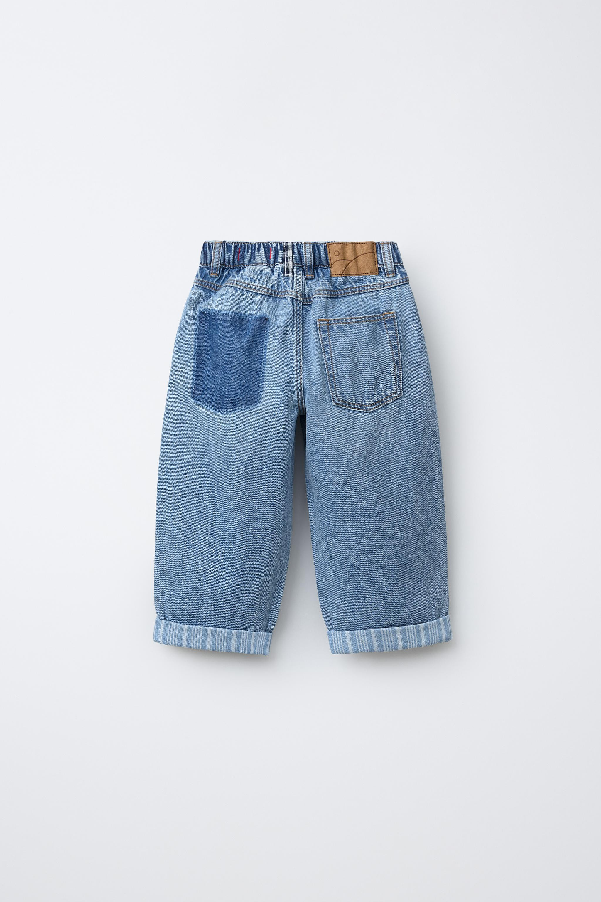 BAGGY JEANS WITH KNEE DETAIL | Zara US