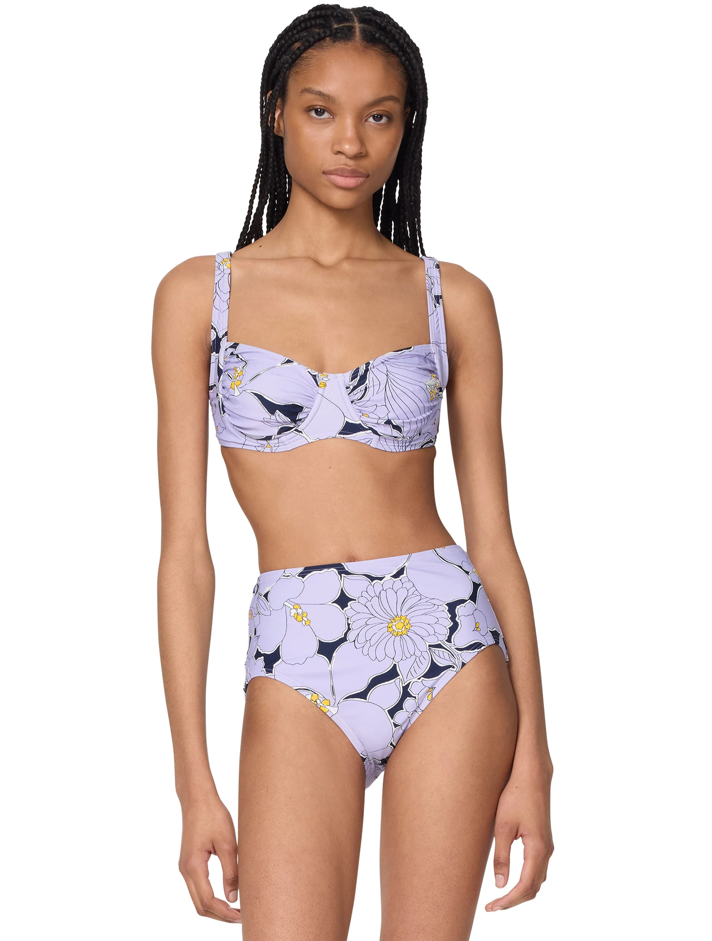 kate spade new york Shirred Underwire Bikini Top - Coastal Garden | Beach2Ocean