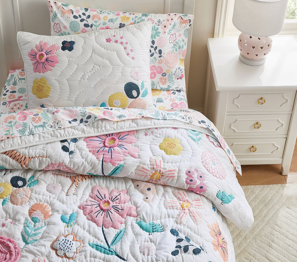 Sasha's Garden Quilt & Shams | Pottery Barn Kids