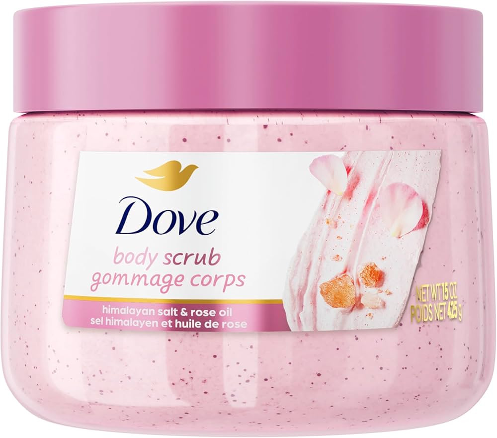 Dove Himalayan Salt & Rose Oil Body Scrub Exfoliates and Deeply Nourishes for Smooth, Radiant Ski... | Amazon (US)