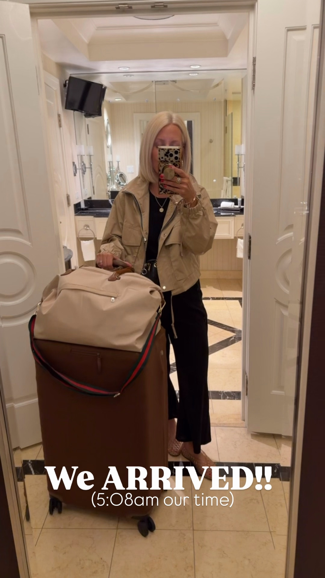 4 hour flight and this set doesn’t have a wrinkle!!! 👏🏻 
⬇️⬇️⬇️
Jacket medium
Set small 
Shoes run roomy

#LTKootd #LTKSaleAlert #LTKTravel