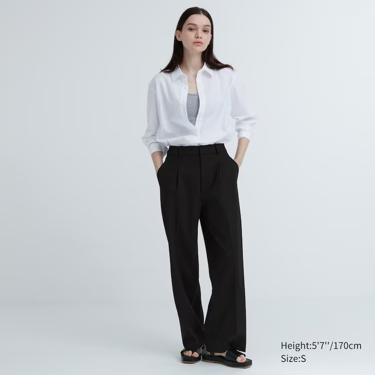 Hose mit Bundfalten (Wide Fit) | UNIQLO (DE)