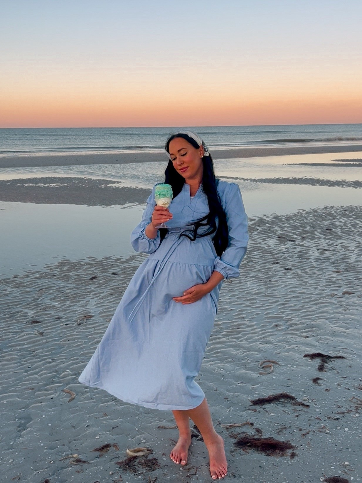 Gender reveal dress