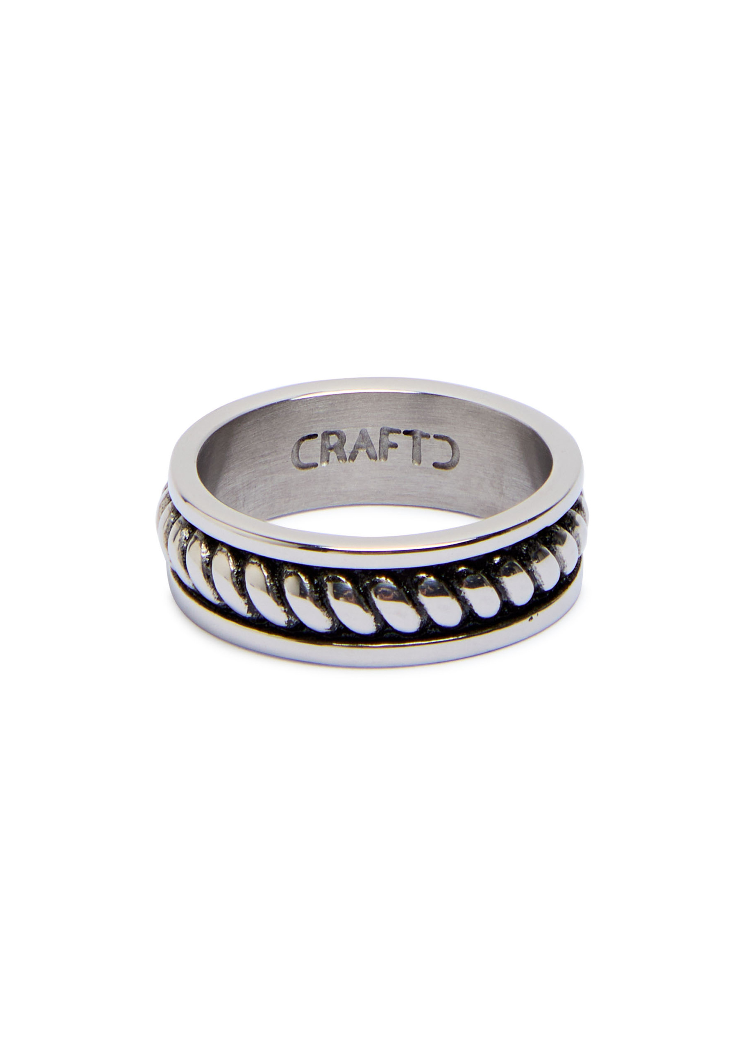 Rope rhodium-plated ring | Harvey Nichols