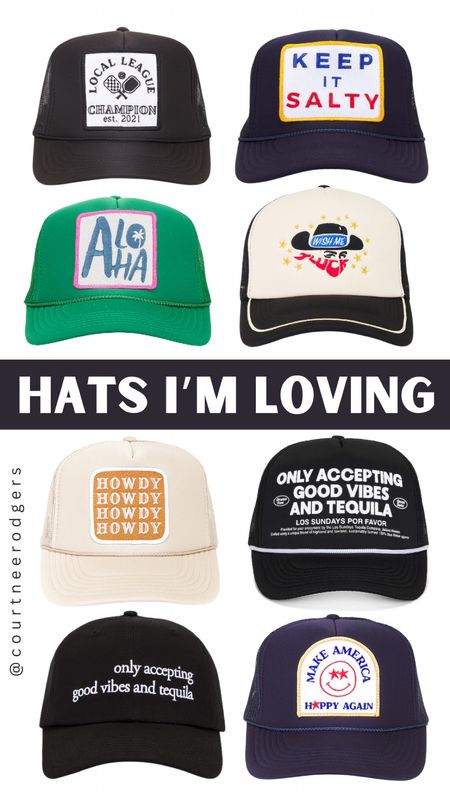 Hats for Summer ❤️

Hats, trucker hats, summer outfits, vacation outfits 

#LTKStyleTip #LTKSaleAlert #LTKFindsUnder50