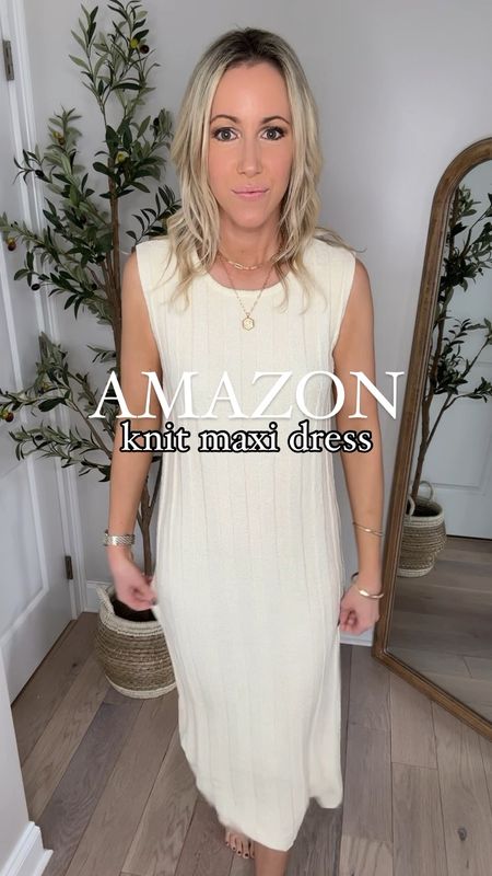 Amazon Maxi Dress ✨This knit dress is perfect for vacation! Wear to dinner or as a cover up! It’s soft, stretchy, lightweight-a must-have this summer!  Wearing beige in size small, 11 colors available! 

Knit maxi dress, vacation dress, summer dress, neutral outfit, spring fashion, summer fashion, resort wear, elevated casual, comfy style, spring dress, sweater dress, travel outfit, workwear 


#LTKtravel #LTKstyletip #LTKfindsunder50