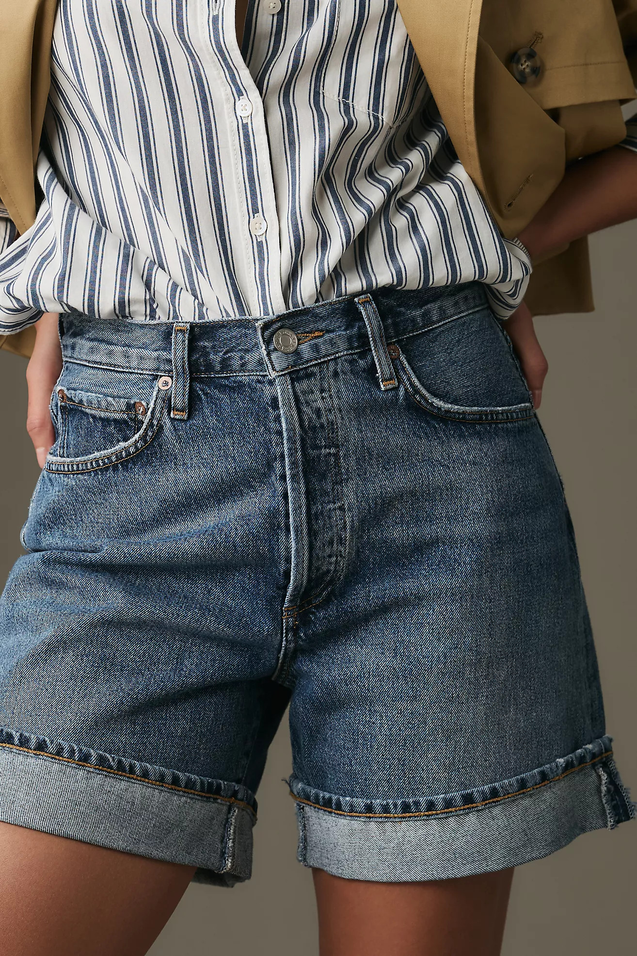 AGOLDE Dame Denim Shorts | Anthropologie (US)