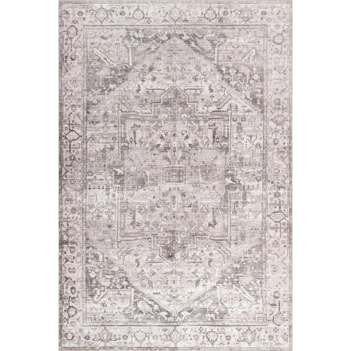 Nuloom Vita Spill Proof Treated Vintage Medallion Pet Friendly Premium Machine Washable Area Rug,... | Target
