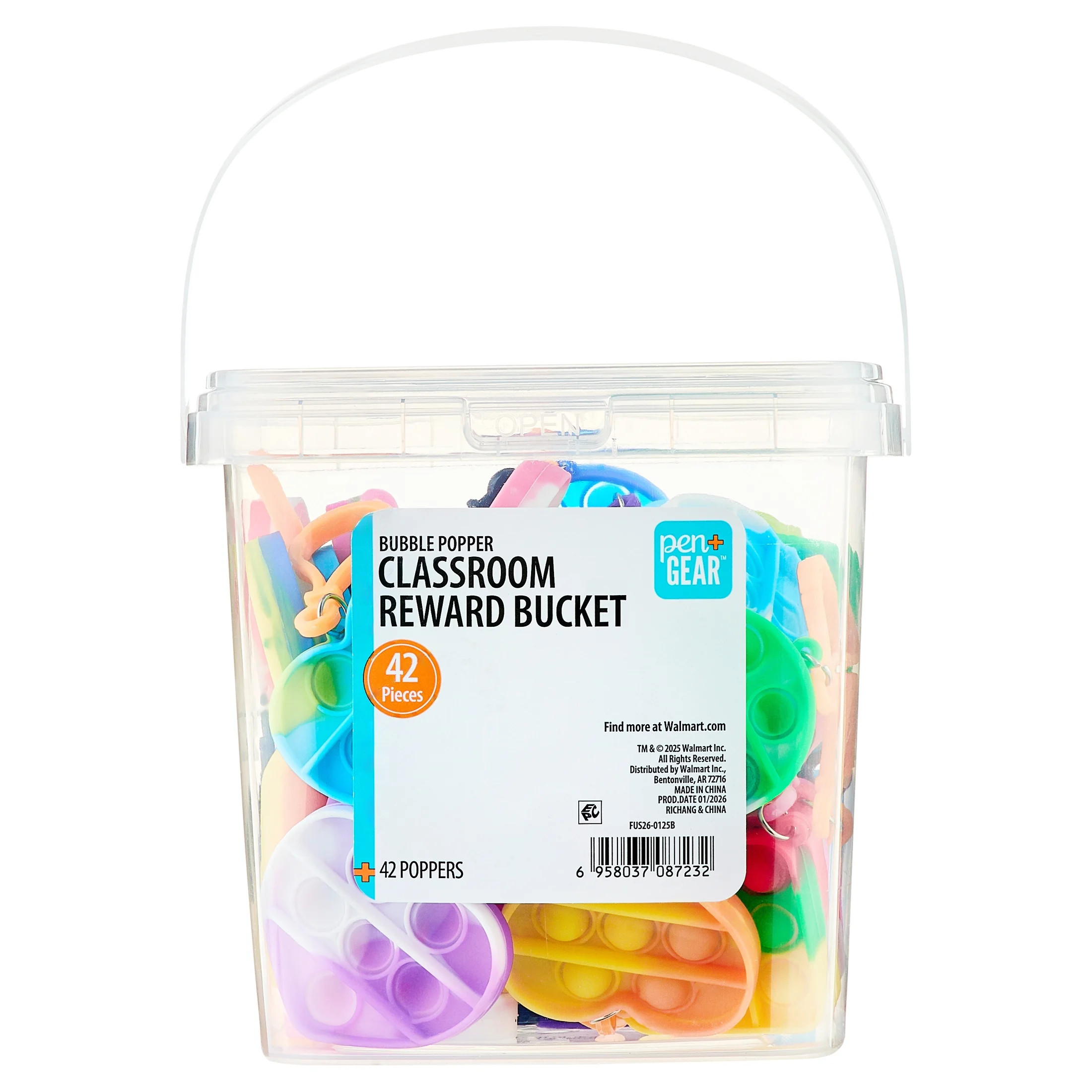 Pen+Gear Bubble Popper Keychains Classroom Reward Bucket, 42 Count | Walmart (US)