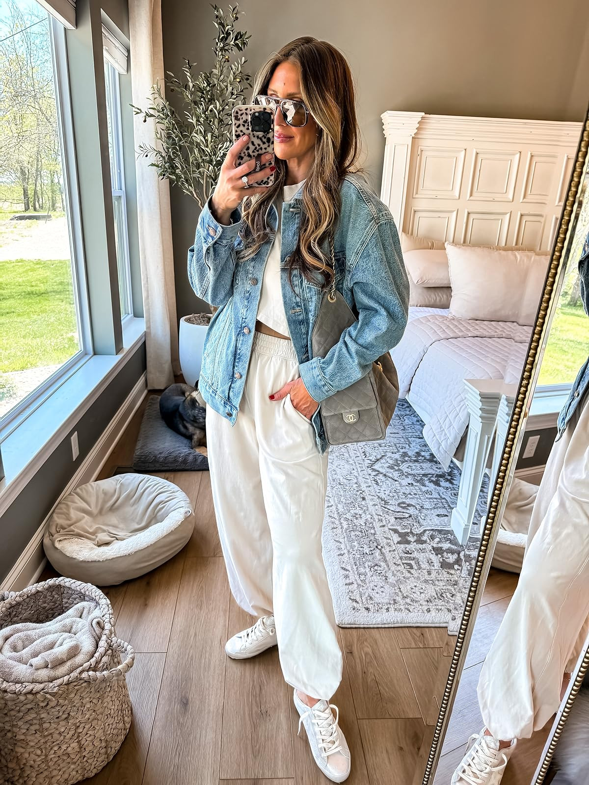 Matching set, denim jacket, travel outfit, airport outfit, running errands, easy mom outfit, amazing finds, themominstyle 

#LTKmomlife #LTKootd #LTKTravel