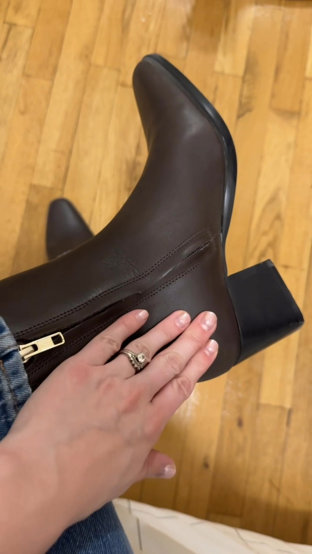 20% off chocolate brown ankle boots. Code LTK20 (the suede version is not on sale) size up 1/2 size to wear with thick socks. These take a few days to break in but are very high quality. #ankleboots

#LTKShoeCrush #LTKxMadewell #LTKSaleAlert