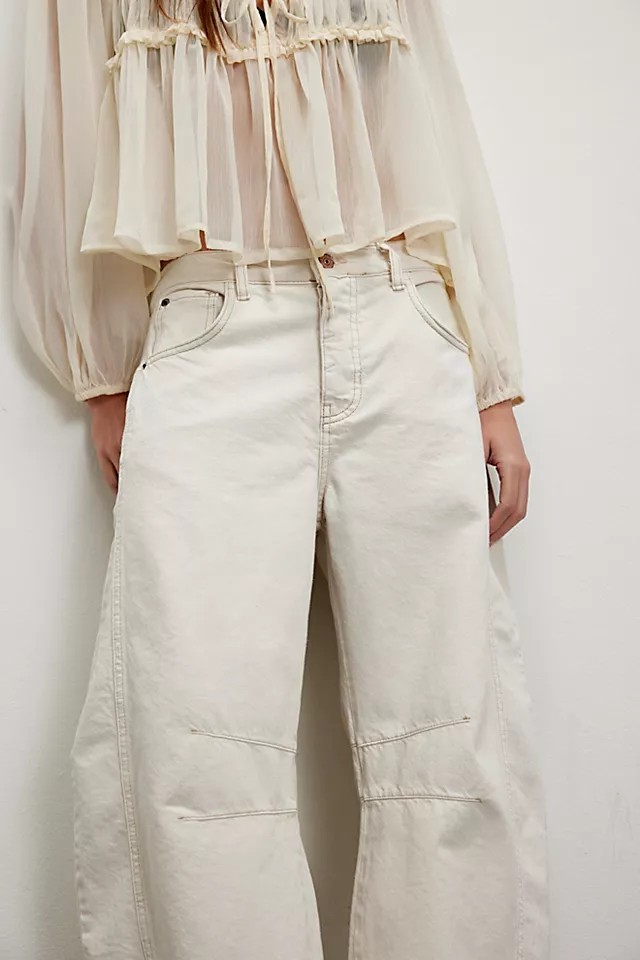We The Free Good Luck Mid-Rise Barrel Jeans | Free People (Global - UK&FR Excluded)