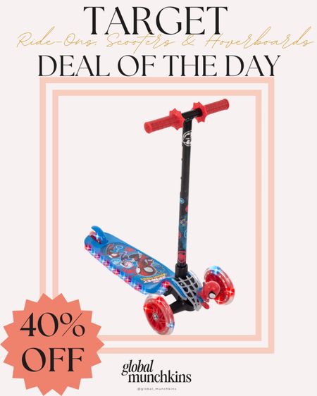Deal of the day! Save 40% on ride-one, scooters & hoverboards with Target Circle! Amazing prices on perfect gifts! Will make it in time for Christmas !

#LTKkids #LTKHoliday #LTKsalealert