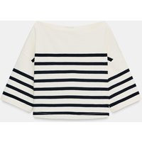 Zara - Striped T-Shirt - Striped - L - Woman | Zara UK