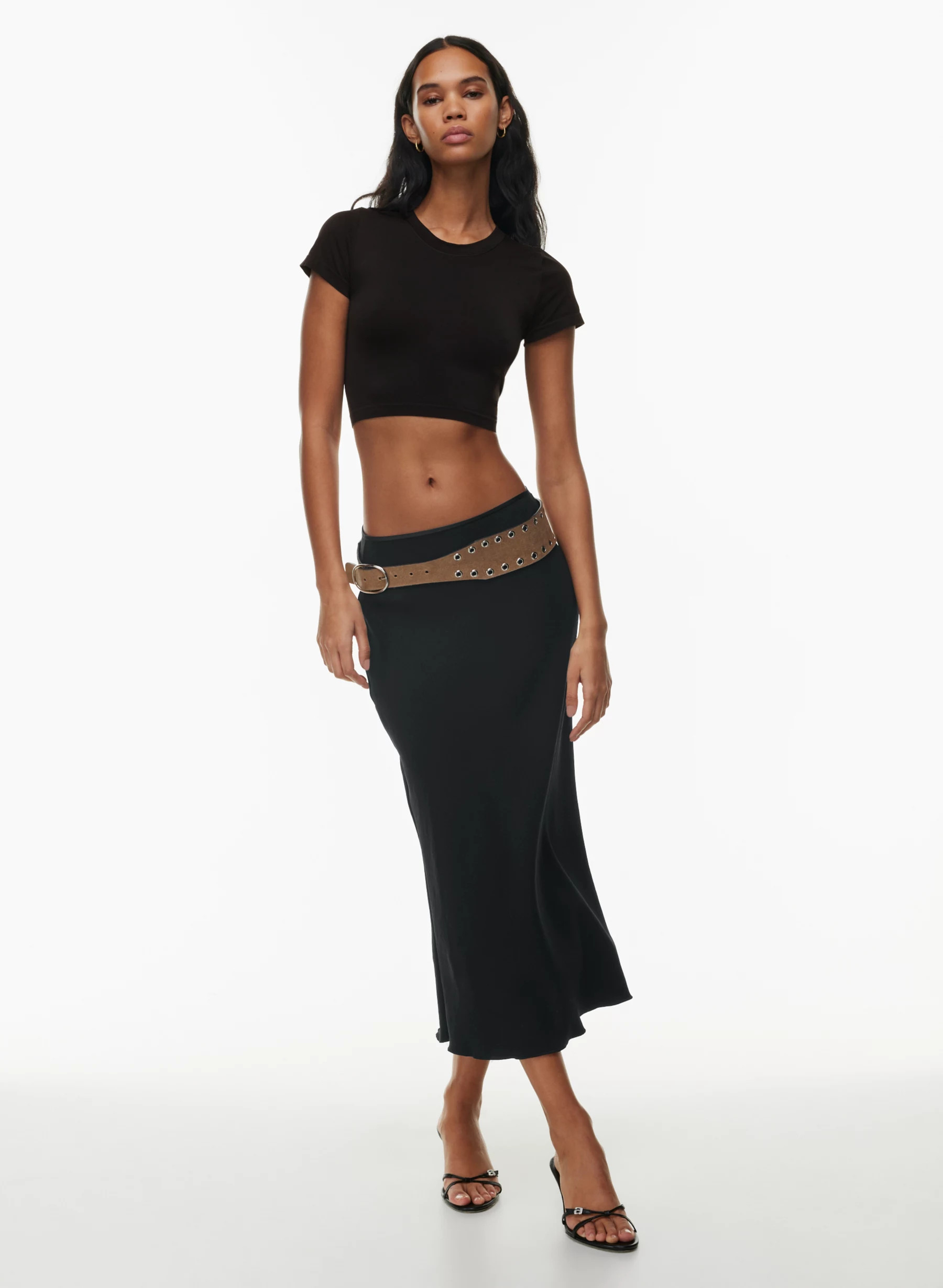SINCH SMOOTH WILLOW CROPPED T-SHIRT | Aritzia