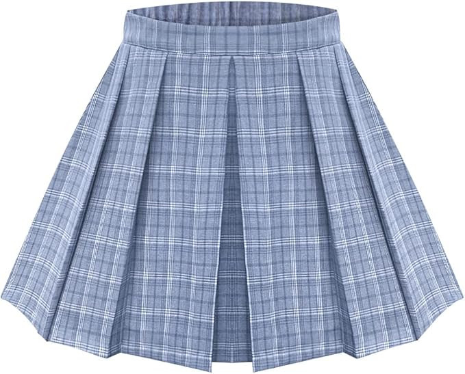 RITERA Plus Size Basic Versatile Stretchy Elastic Waist Flared Casual Mini Skater Skirt/Pleated P... | Amazon (US)