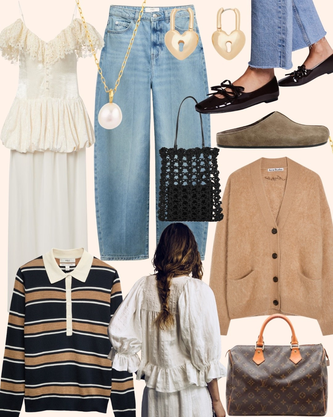 This week’s Douceur Loves ❤️ Find the full edit on douceur.uk ✨

Spring Style,
Spring Fashion,
Spring Outfits,
Striped Jumper,
Cardigan,
Barrel Jeans,
Suede Clogs,
Heat Hoop Earrings,
Peplum Maxi Dress,
Square Toe Ballet Flats,
Crochet Bag,
Pearl Pendant,
Puff-Sleeved Blouse,
White Maxi Lace Dress,
Mini Tote Bag,
High Waisted Jeans,
LV Bag,
White Blouse,
Style Guide,
Outfit Ideas

#LTKuk #LTKspring #LTKeurope