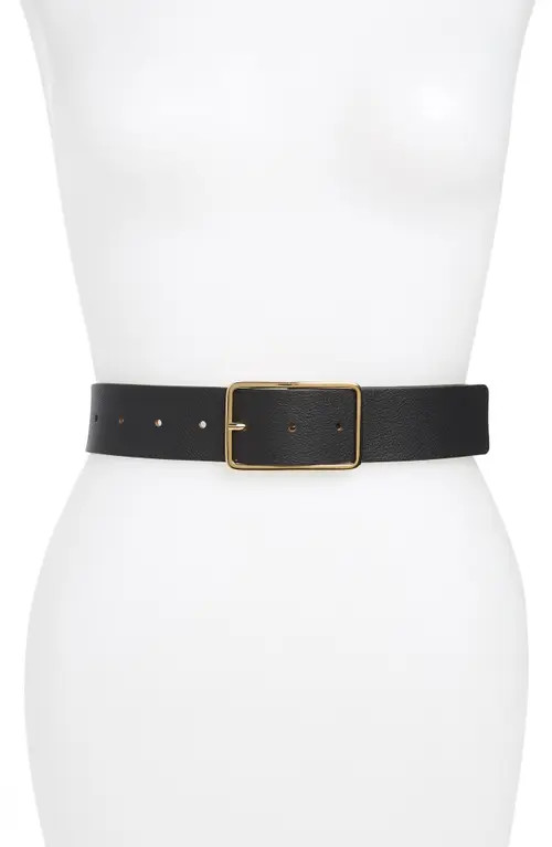 B-Low the Belt Milla Leather Belt in Black Gold at Nordstrom, Size Large | Nordstrom