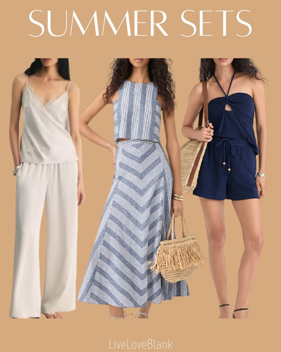 Vacation outfits for her
Summer sets
Summer outfit ideas 
Casual summer style

#LTKSeasonal #LTKootd #LTKTravel