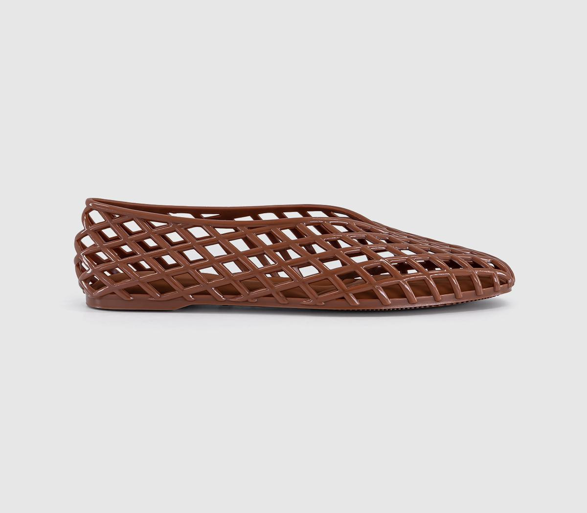 OFFICE Womens Frantic Jelly Ballerina Flats Brown, 8 | Office Shoes (UK)