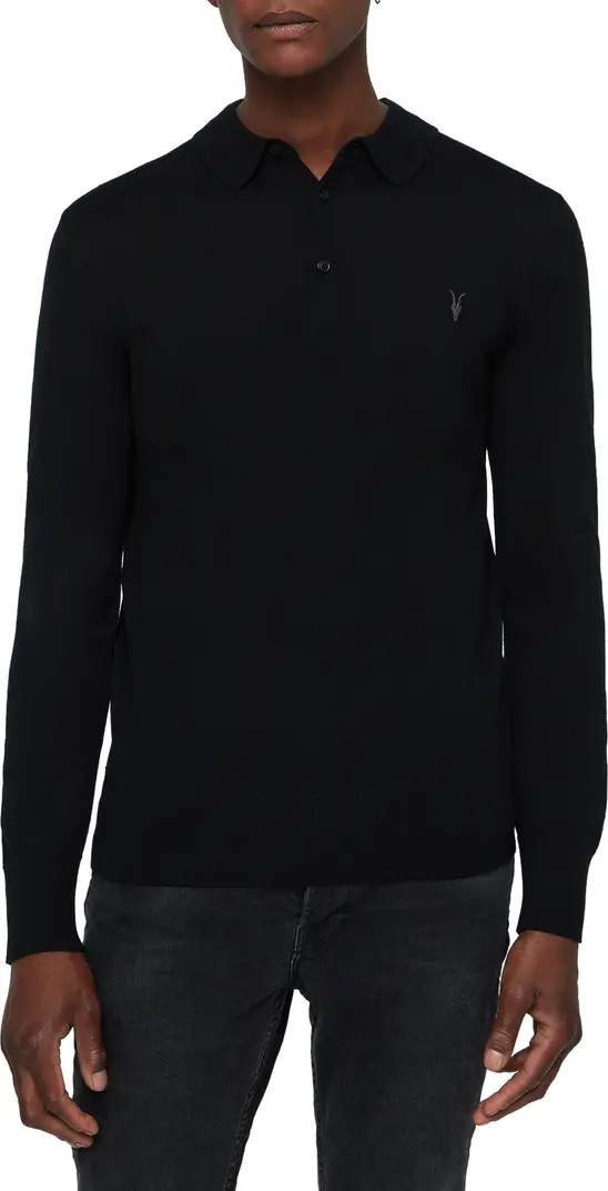 Mode Long Sleeve Merino Wool Polo | Nordstrom