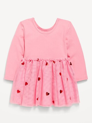 Long-Sleeve Fit and Flare Tutu Dress for Toddler Girls | Old Navy (US)