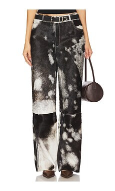 ZUT Straight Leg Cowhide Pants in Cow from Revolve.com | Revolve Clothing (Global)