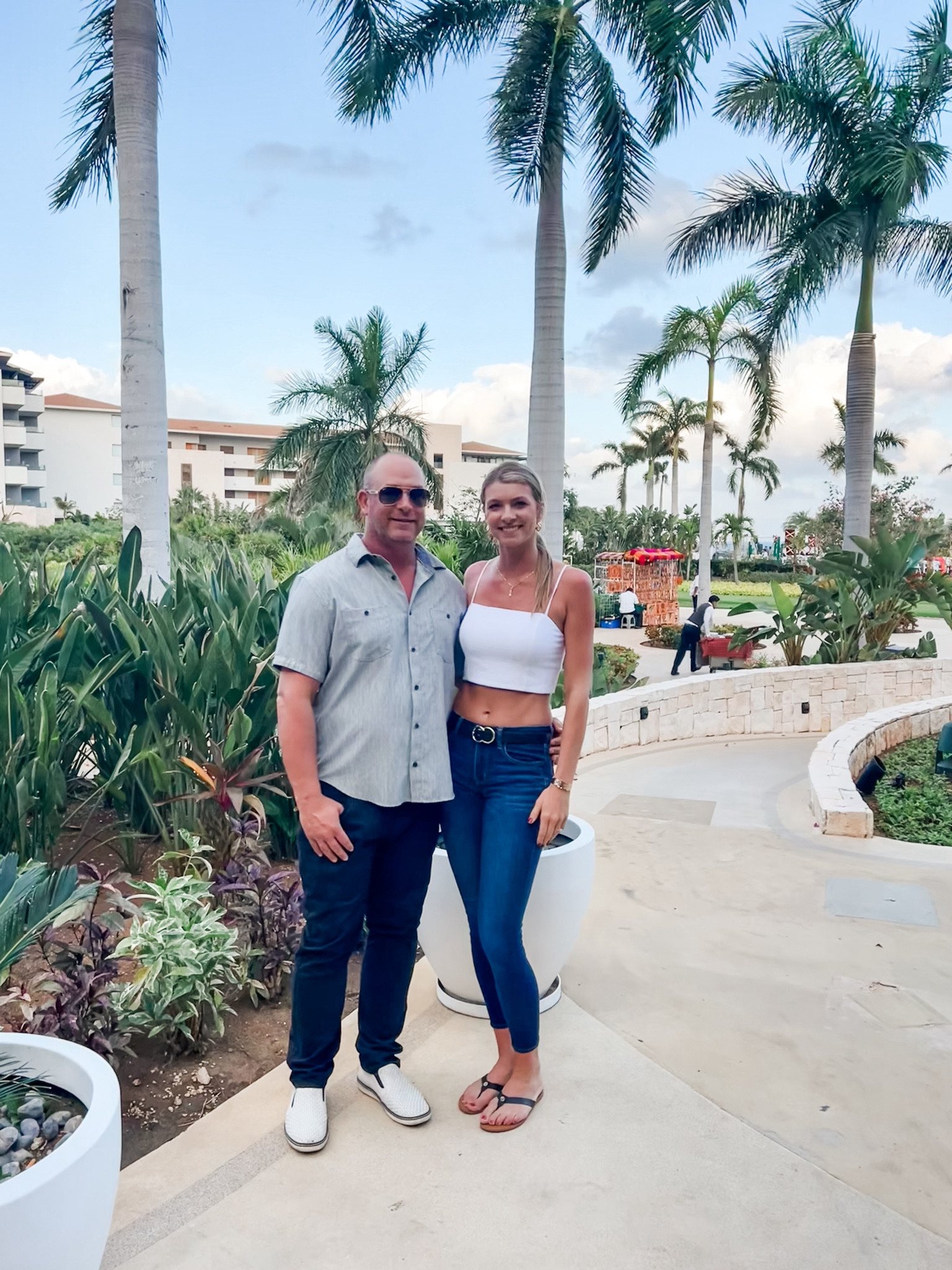 It was a bit cooler this night when we were in Playa Mujeres so I opted for Jeans and a simple white top! 
I am : 
• 5’9”
• Size Small in most tops
• Pant size 26
• Dress size 4/6


#LTKtravel #LTKfindsunder100 #LTKSeasonal