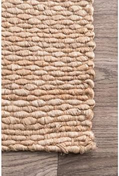 nuLOOM Hailey Handwoven Jute Area Rug, 5' x 8', Natural | Amazon (CA)