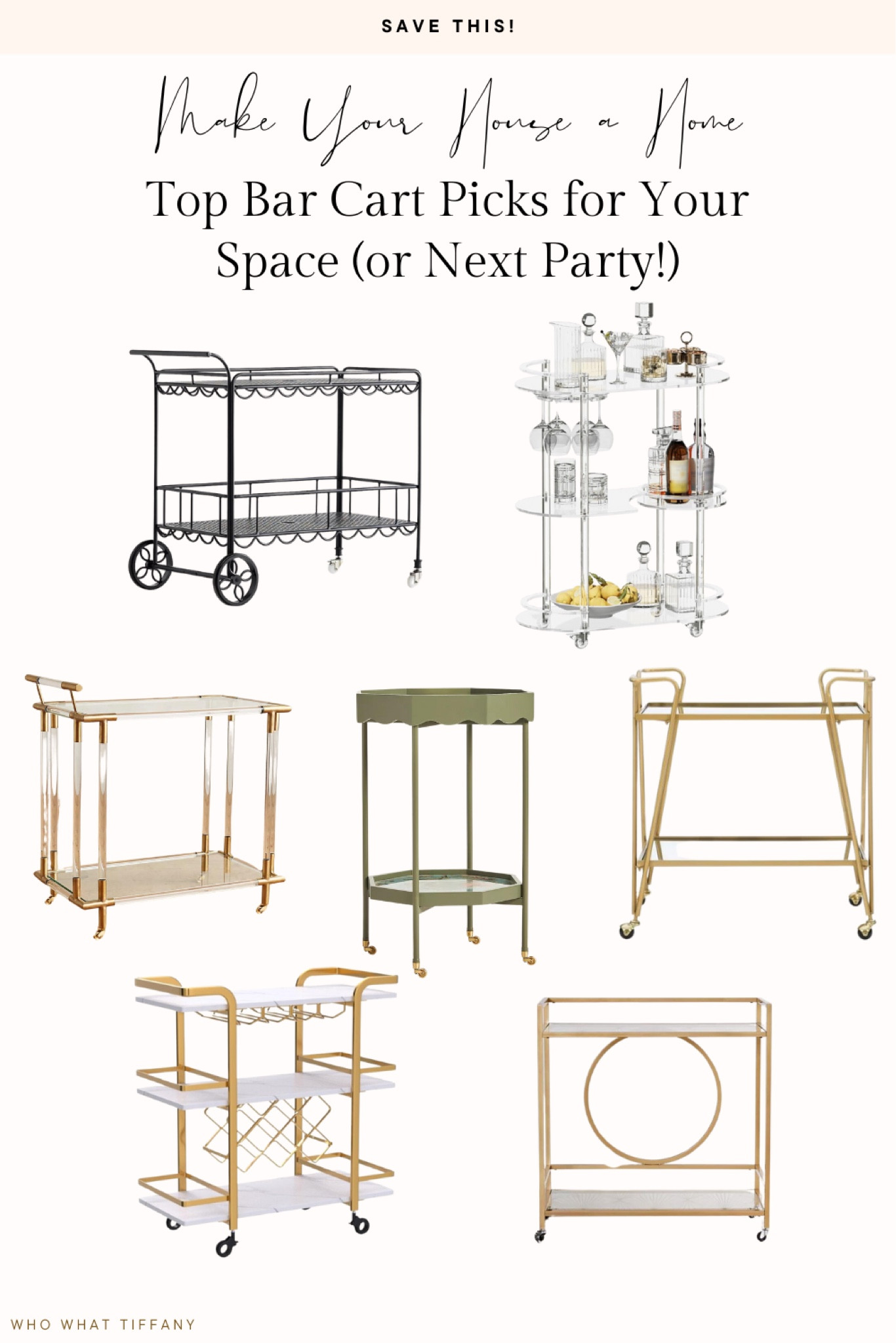 Drink Up - Beautiful Bar Carts for Your Space

#LTKHome #LTKxWayfair