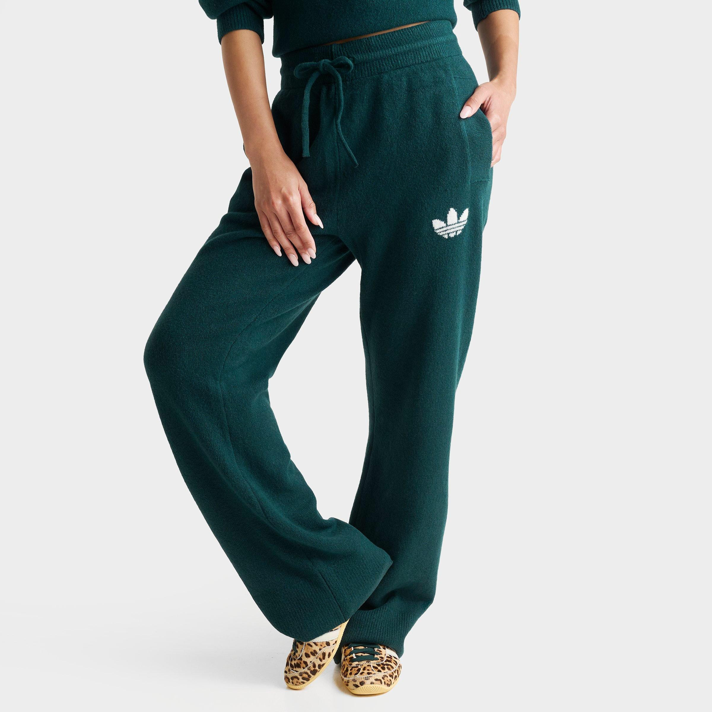 adidas Women's Originals Essentials Knitted Pants in Earth Strata Size: Large | Finish Line (US)