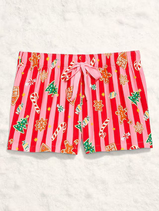 Flannel Boxer Pajama Shorts for Women | Old Navy (US)
