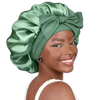 YANIBEST Silk Bonnet for Sleeping Women Satin Bonnet Double Layer Satin Lined Hair Bonnet with Ti... | Amazon (US)