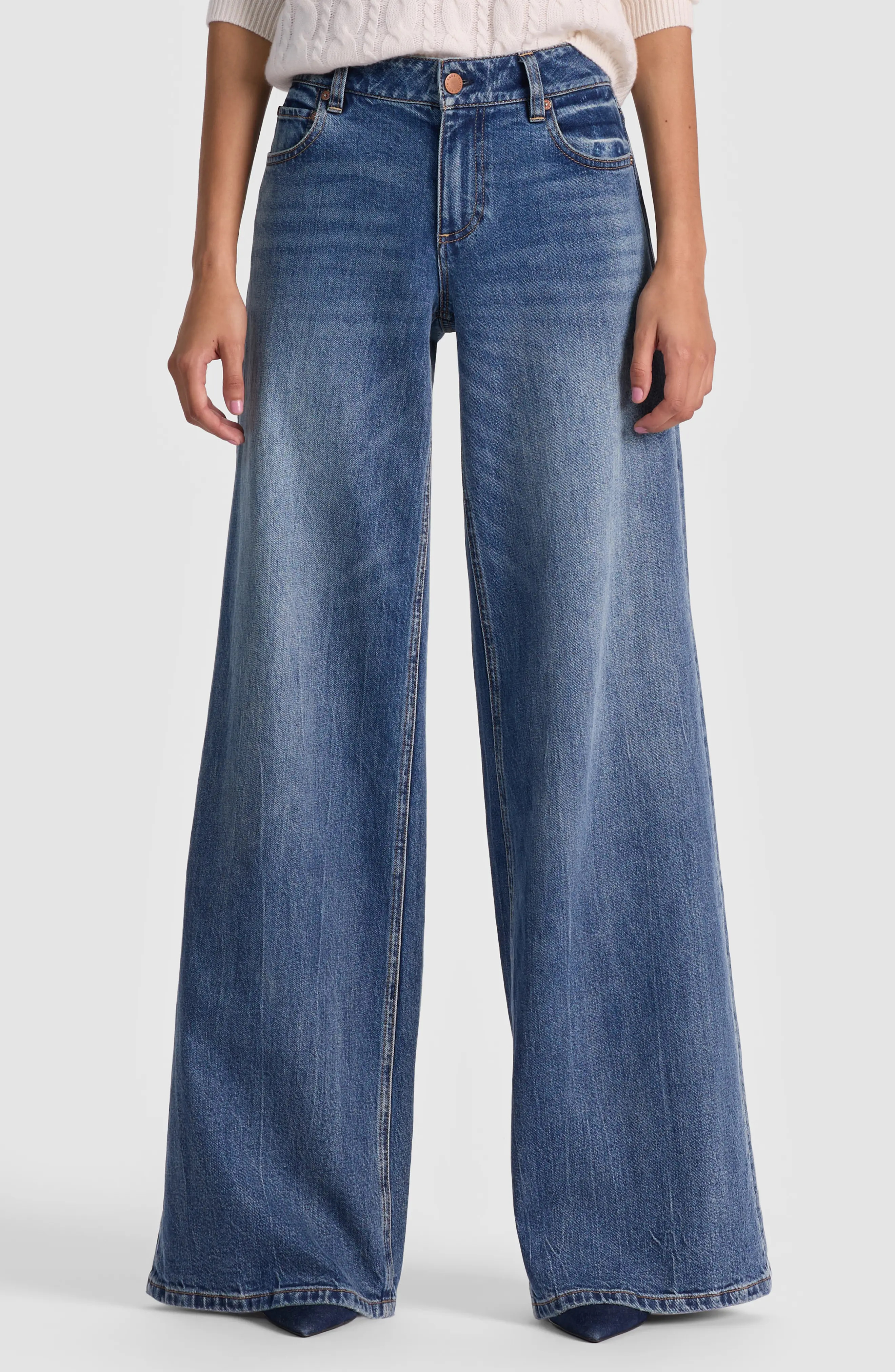 ALICE + OLIVIA Chic Wide Leg Jeans (Women) | Nordstrom | Nordstrom