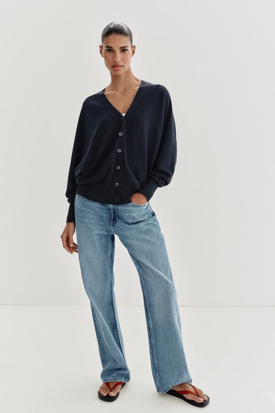 BATWING SLEEVE KNIT CARDIGAN | Zara UK