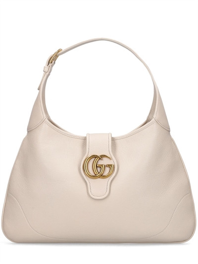 Gucci - Aphrodite皮革新月单肩包 - Mystic White | Luisaviaroma | Luisaviaroma