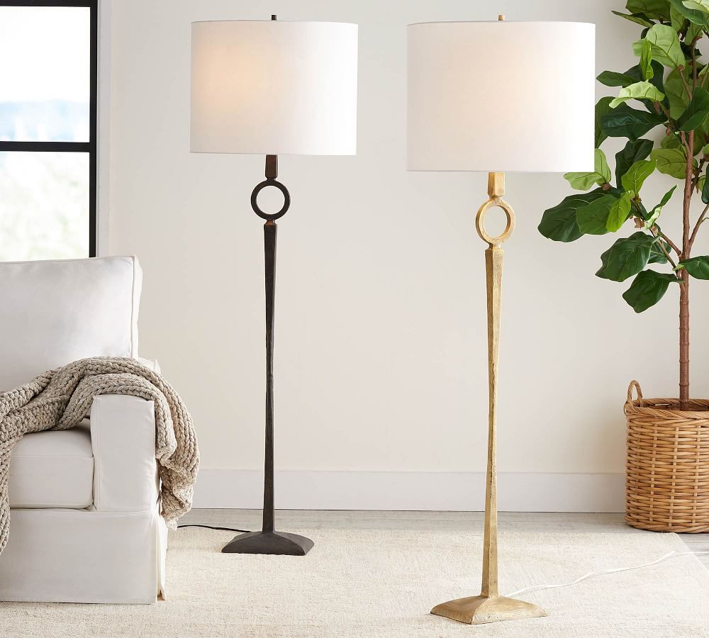 Easton Forged-Iron Floor Lamp | Pottery Barn (US)