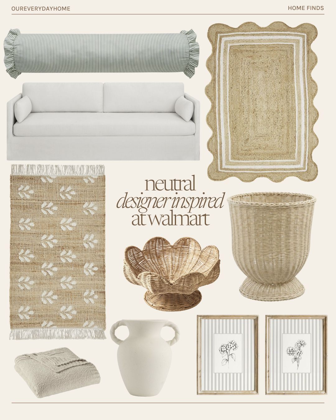 Neutral, affordable and designer inpsired! That checks all the boxes for me! Grab these Walmart home finds before they're gone!

Spring home refresh
Spring home decor
Walmart home  

 #LTKSeasonal #LTKHome #LTKSaleAlert