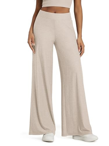 ODODOS Women's Extra Wide Leg Pants - Ultra Soft odSTRATUM Tech Casual Relaxed Lounge Pants with ... | Amazon (US)