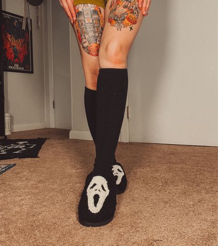 Ghostface from Scream slippers. Spooky and cozy. 

#LTKGiftGuide #LTKfindsunder50 #LTKSeasonal