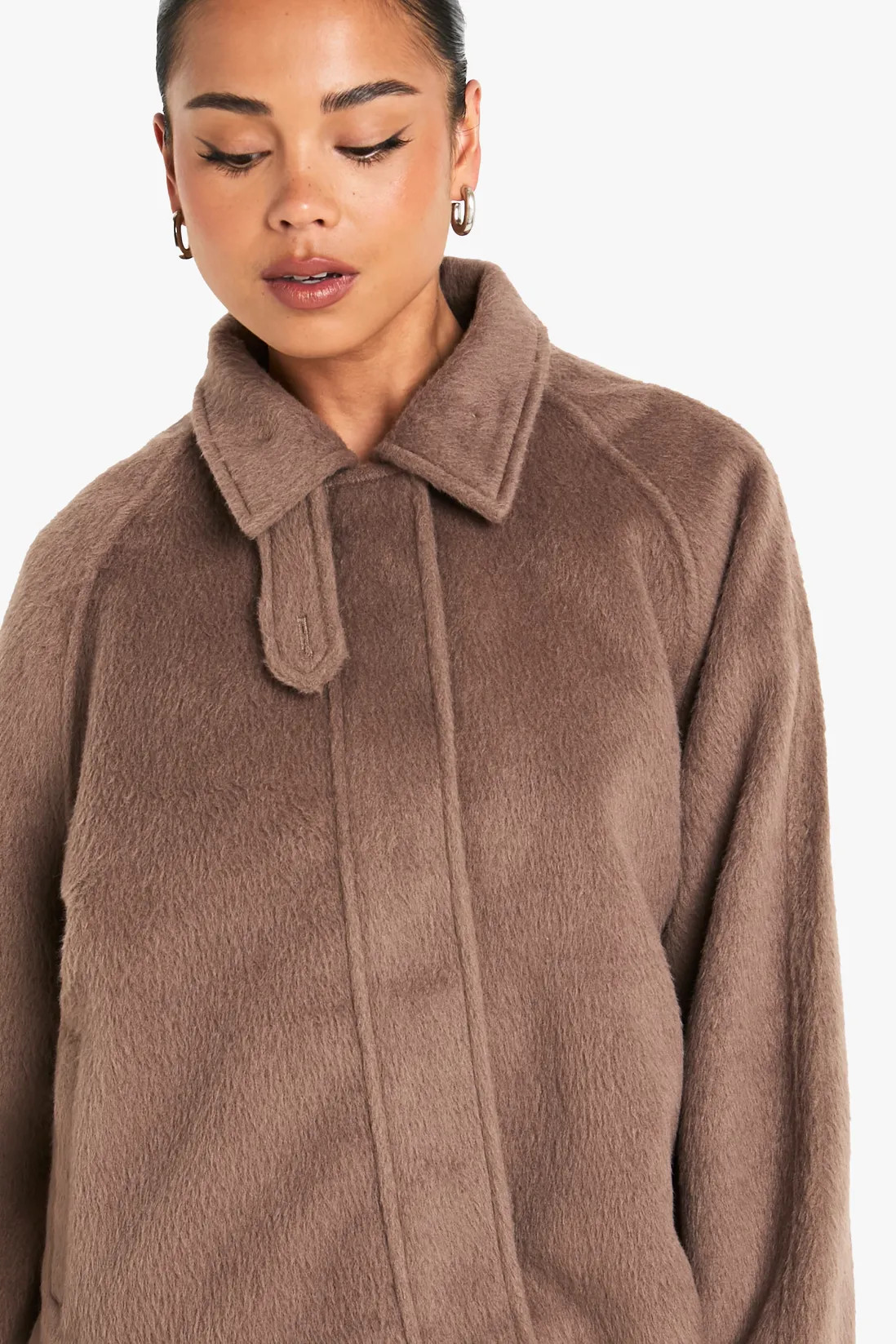 Wool Look Collar Jacket | Boohoo.com (UK & IE)