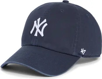 Yankees Serif Cotton Twill Baseball Cap | Nordstrom