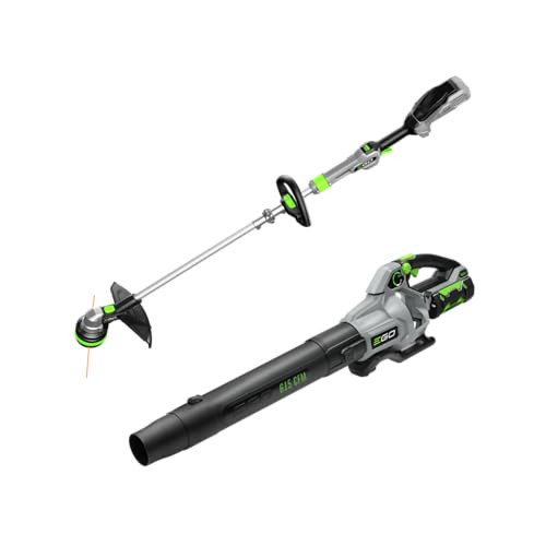 EGO ST6151LB 15-Inch 56-Volt Lithium-ion Cordless POWERLOAD™ String Trimmer with Aluminum Telescopic Shaft & 615 CFM Blower Combo Kit with 2.5Ah Battery and Charger Included | Amazon (US)