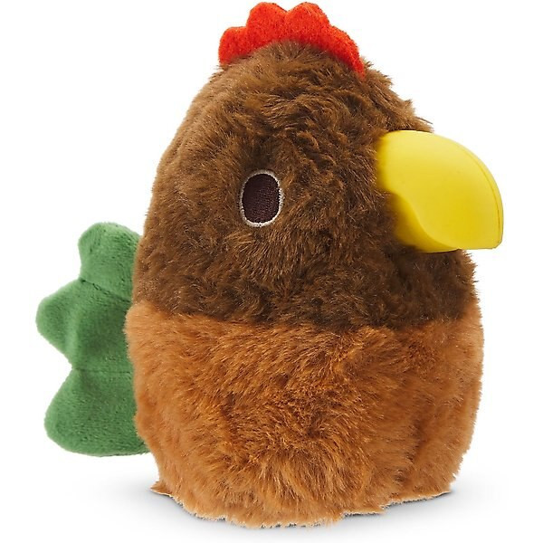 BARK Fowl Play 2-in-1 Plush Exterior with Hard Core Tough Treat Dispensing Dog Chew Toy, Brown | Chewy.com